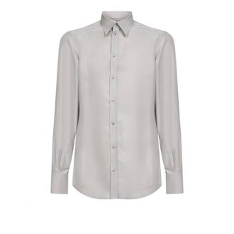Dolce & Gabbana Casual Shirts, male, Gray, Size: 2XL Martini Shirt