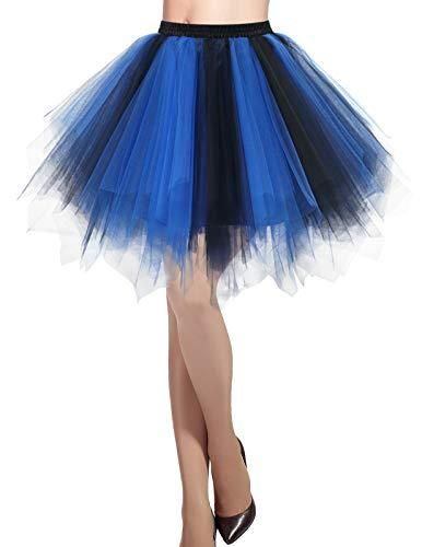 Jupon Tulle Vintage DRESSTELLS - Longueur 66cm - Style Années 50 Rockabilly - Blue Taille M