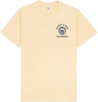 Sporty & Rich T-shirt California Emblem - Giallo