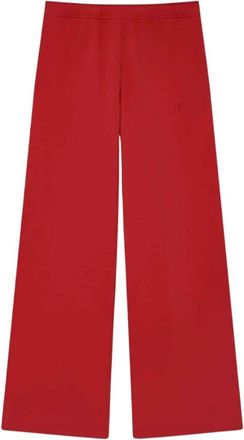 Anine Bing Trainingsbroeken - Dames - Sweatpants - Rood - S - Katoen - Broeken