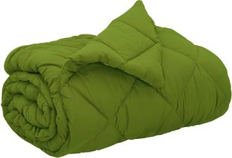 vidaXL Edred&oacute;n De Todo El A&ntilde;o Verde 200 X 200 Cm Microfibra Vidaxl