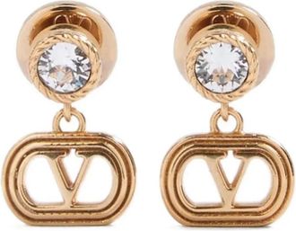 Valentino Garavani Golden Vlogo Signature Earrings