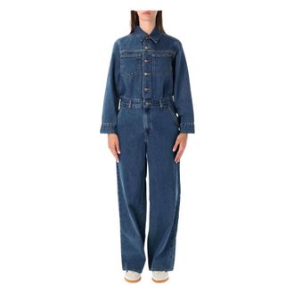 Levi's Dames, Jumpsuits & Playsuits, Blauw, Maat: M Katoen