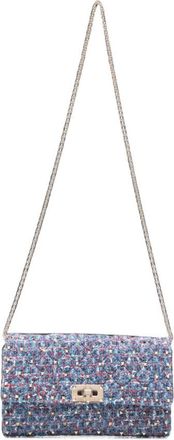 Valentino Garavani Blue Rockstud Spike Small Crossbody Bag