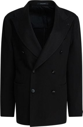 Tagliatore Pino Lerario Jacket - Heren - Blazers - Zwart - XL - Wol - Jassen