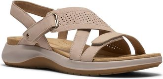 Clarks Maelynn Gem Womens Dress Sandals Sand Nubuck : 9.5 A - Narrow, Leather