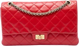 Chanel Pre-owned Double Flap Bag - Dames - Vintage Schoudertas - Rood - ONE Size - Leer - Vintage