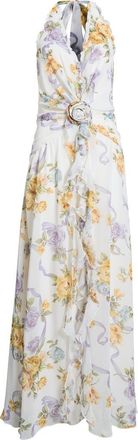 Parker Floral Ruffle Maxi Dress in Egret at Nordstrom, Size 10