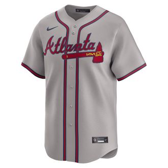 Nike Ozzie Albies Atlanta Braves Nike Mens Dri-FIT ADV MLB Limited Jersey in Grey | LM25AWROAW9-6YG