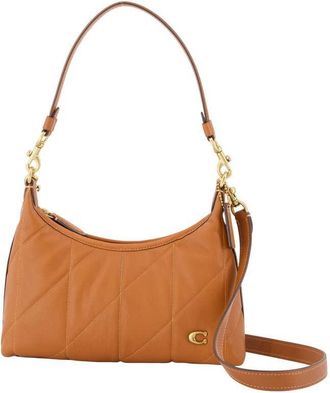 Coach Quilted Leather Shoulder Bag Brown