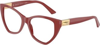 Jimmy Choo London Brillen - Dames - Brillen - Rood - 53 MM - Accessoires