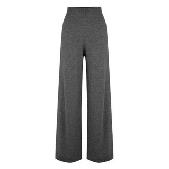 Bomboogie Palazzo Broek - Dames - Broeken - Grijs - Maat: M Wol