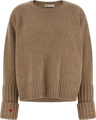 Tory Burch Beige Wool Womens Cardigan