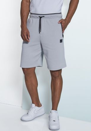 John Devin Sweatshorts JOHN DEVIN, Herren, Gr. XXL (60/62), N-Gr, grau (hellgrau), angeraute Sweatware, Obermaterial: 60% Baumwolle, 40% Polyester, unifarben, be