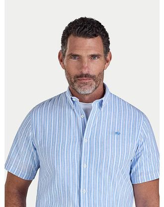 Raging Bull Raging Bull Stripe Linen Shirt