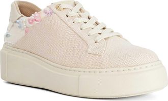 Dune London Evienne Platform Sneaker in Natural at Nordstrom, Size 8.5Us
