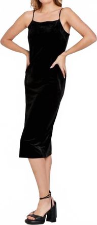 Dear John Denim Irene Velvet Dress In Black