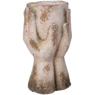 Wanderlust Deco Macetero Decorativo Color Piedra, 33x19x40h Cm