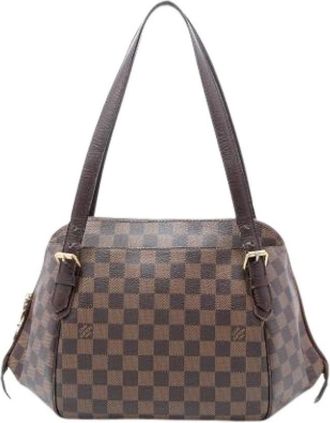 Louis Vuitton Pre-owned Shoulder Bags, female, Brown, Size: ONE SIZE Pre-owned Belem MM Shoulder Bag