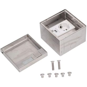 OEM Caja De Enchufes Empotrable Oculta, Toma De Corriente Integrada, Toma De Corriente Empotrada, Toma De Corriente De Suelo Con Puerto Usb, 250 V, Enchuf