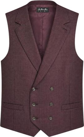 Luigi Bianchi Mantova Suit Vests - Heren - Gillet - Rood - XL - Kostuums