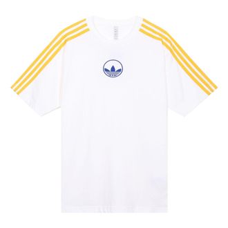 adidas originals 3 STRIPE CIRCLE Sports Short Sleeve White GD2122