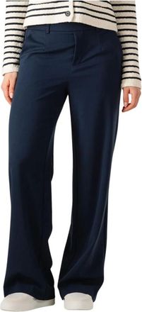 Object Object, Broeken, Dames, Blauw, XL, Wijde broek in donkerblauw