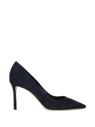 Jimmy Choo London Navy Blue Slip On Heels