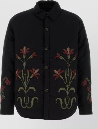 Baziszt padded cotton shirt jacket