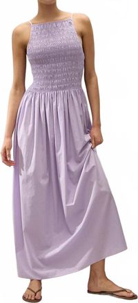 Faithfull The Brand Laia Maxi Dress In Lilac