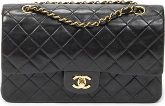 Chanel Pre-owned Womens Classic Double Flap 26 Shoulder Bag - Black - One Size