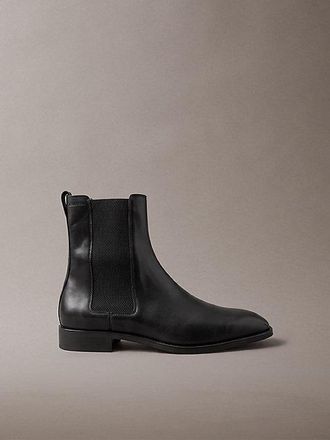 Calvin Klein Botas Chelsea De Piel Con Puntera Almendrada