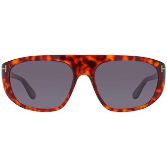 Tom Ford Edward Smoike Gradient Browline Mens Sunglasses FT1002 52B 58