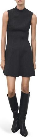 Mango Princess Seam Sleeveless Dress in Grey at Nordstrom, Size 10
