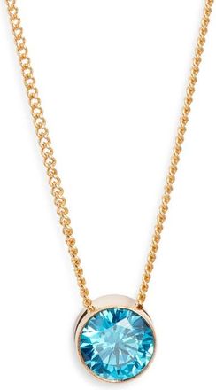 Set & Stones Birthstone Pendant Necklace in Gold /December at Nordstrom