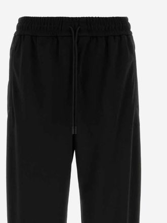 Gucci Mens Technical Jersey Jogging Trousers Black Polyester