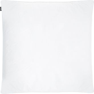 Beliani Almohada De Algod&oacute;n Blanco Plum&oacute;n Plumas De Pato 80 X 80 Cm Alta Medio Suave Descanso Feldberg