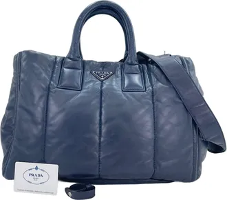 Prada Navy Tote Bag (Pre-Owned)