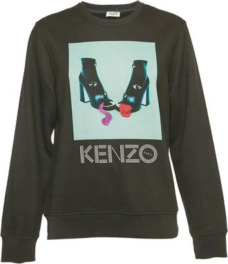 Kenzo Felpa con stampa x Toilet Paper - Nero