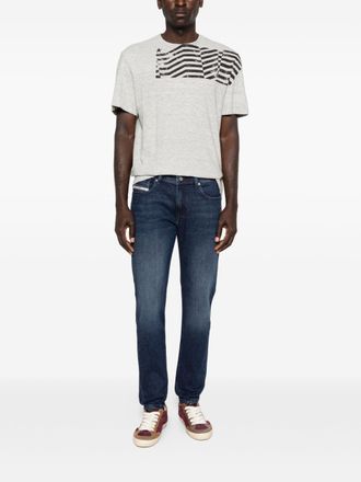 Golden Goose Graphic-Print Cotton T-Shirt - Grey