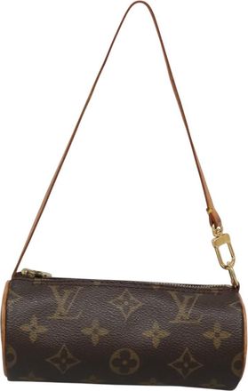 Louis Vuitton Papillon Brown Canvas Clutch Bag (Pre-Owned)