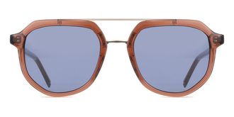 Paradigm Russell Rust Womens Sunglasses Brown Size 52