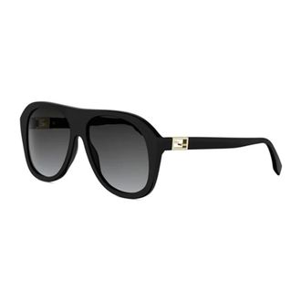 Fendi Zonnebrillen - unisex - Accessoires - Zwart - Maat: 57 MM