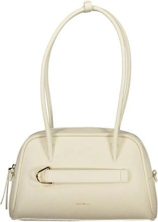 Coccinelle Lepaki Tas - Dames - Schoudertassen - Wit - ONE Size - Leer - Tassen