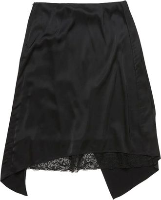 Acne Studios Layered Satin Skirt - Black