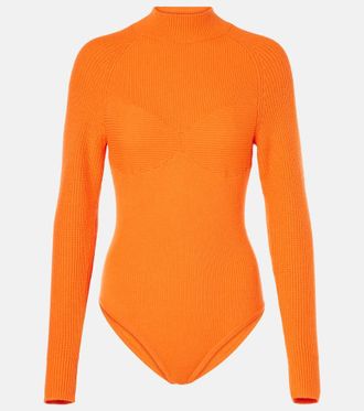 Farm Rio Orange knitted bodysuit