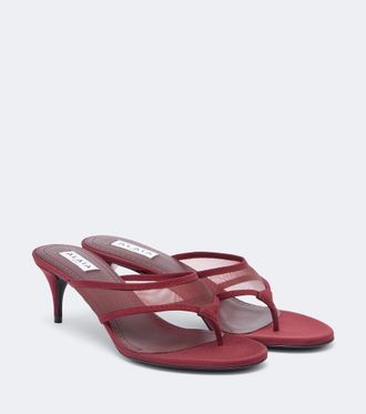 Alaia Ala&iuml;a Mesh thong sandals