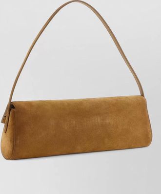 Jil Sander suede clutch bag