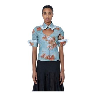 Vivienne Westwood Dames, Blouses & Shirts, Blauw, Maat: XS