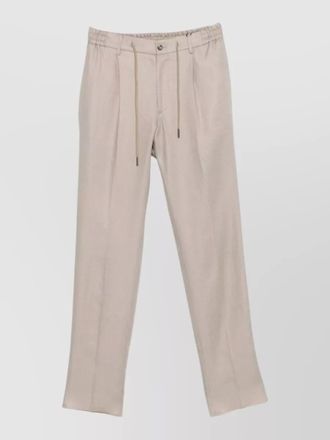 Tagliatore straight leg trousers button detail pockets